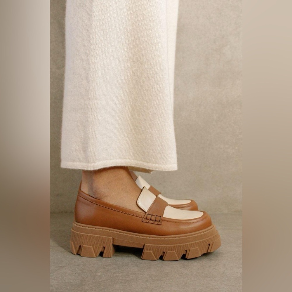 ALOHAS Trailblazer‎ Bicolor Leather Loafers size EU 39 - Picture 3 of 6